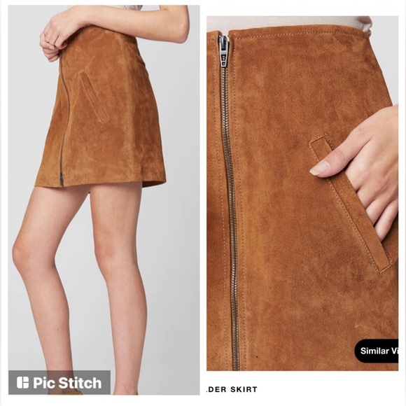 BLANKNYC Denim Alder Zip Suede Skirt size 31 - Picture 6 of 13